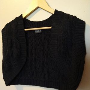 Black Crop Sweater. Size Small